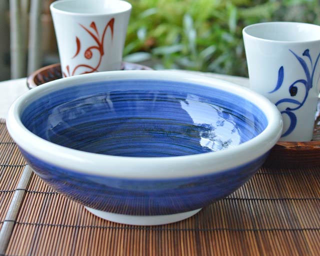 和食器・砥部焼 梅山窯の大鉢