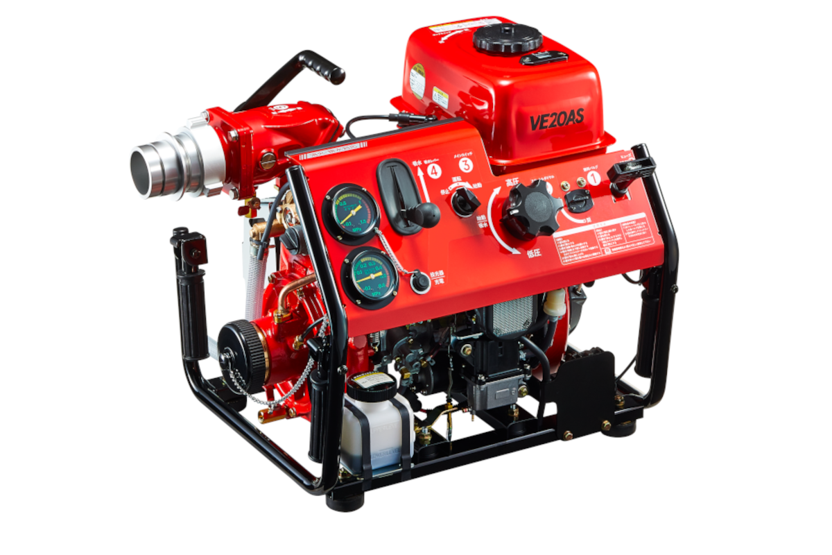 TOHATSU トーハツ 可搬消防ポンプ V20C(S) 放水 消火活動 TOHATSU
