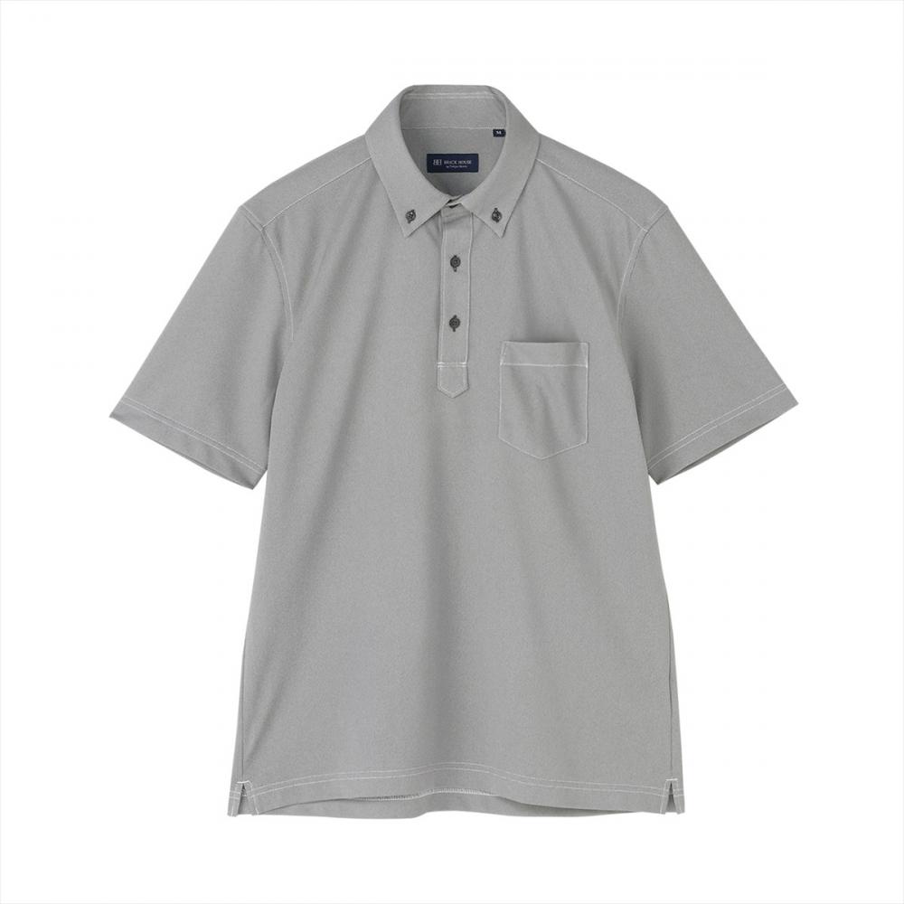 ビズポロ ポロシャツ コンフォートドライ 半袖 メンズ(S グレー): 東京