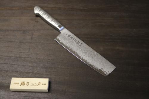 越乃一刀 63層ダマスカス鋼 菜切 160mm – 刃物屋 越乃一刀 本舗