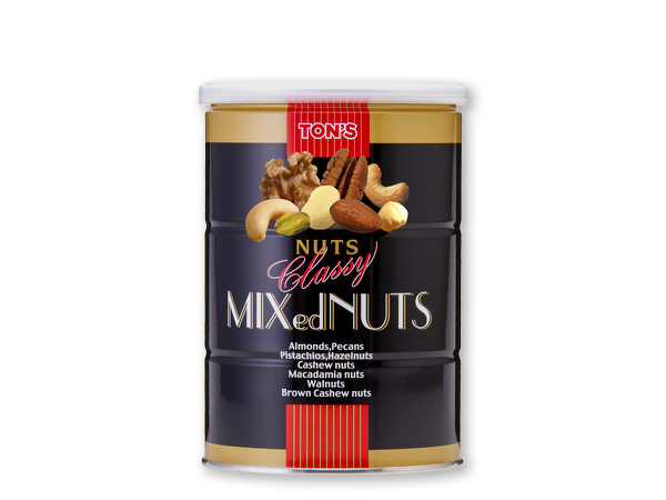 クラッシー ミックスナッツ缶 360g | ナッツの情報サイト Ton's Cafe