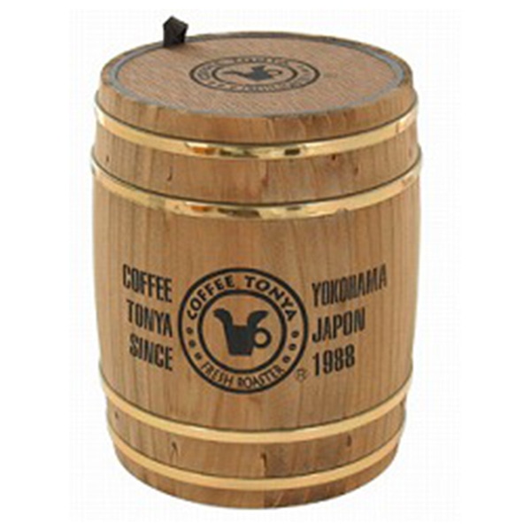 珈琲問屋 オリジナル ミニ樽 （サテン/ゴールドリング）