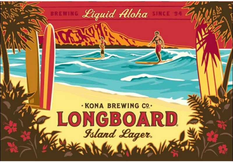 コナビール ロングボード・アイランドラガー 355ml 瓶ビール