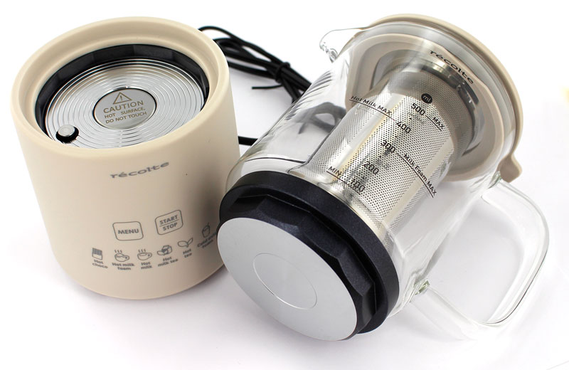 レコルト ホットチョコ＆ミルクフォーマー 500ml 【ホワイト】 多機能