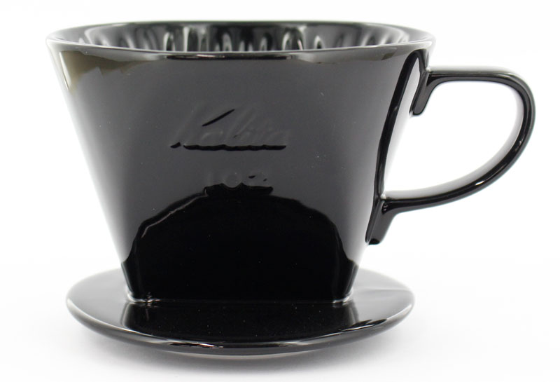 カリタ コーヒードリッパー 102-ロト ブラック 2-4人用 陶器製