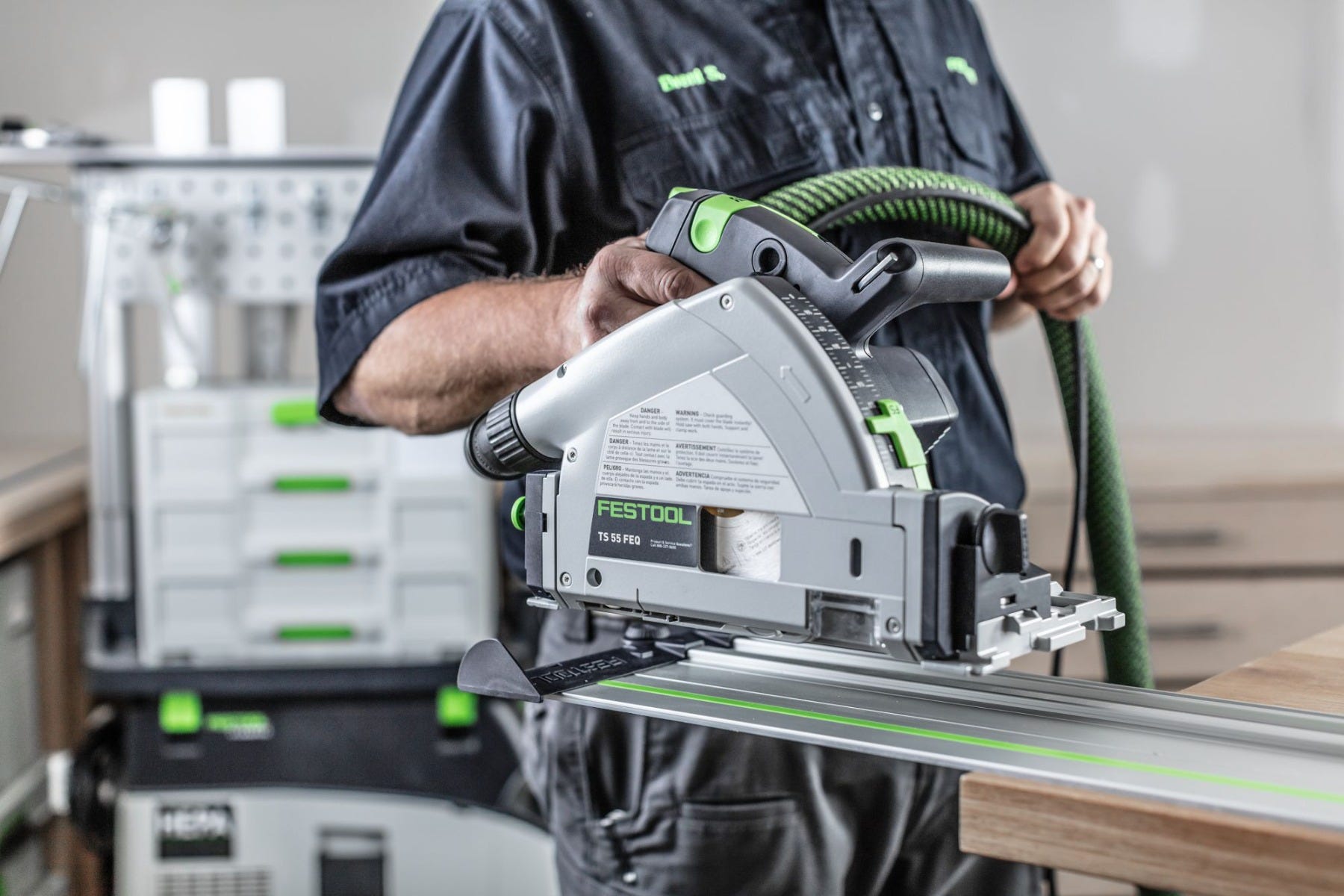 Festool 576708 Plunge Cut Track Saw TS 55 FEQ-F-Plus w/ Systainer3