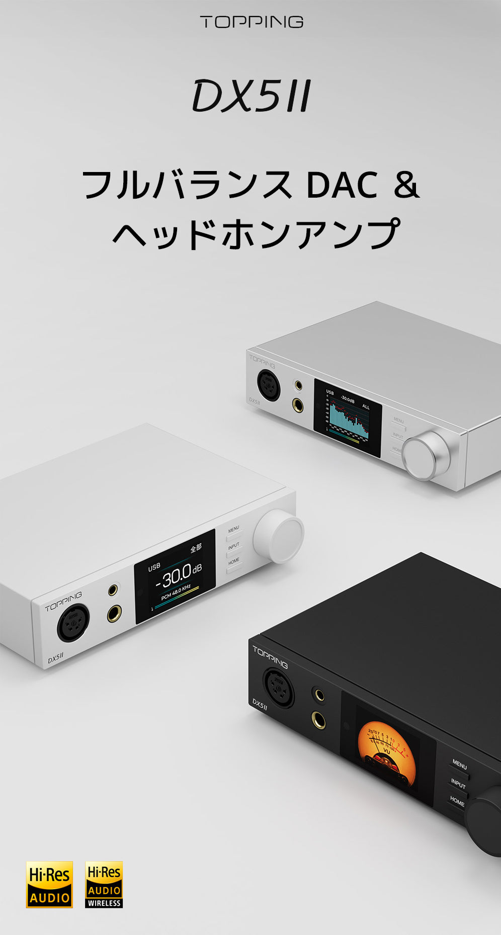 TOPPING DX5 II DAC ヘッドホンアンプ – オレメカTOPPING店