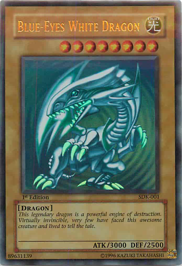 遊戯王】 青眼の白龍 アジア版 1st SDK-001 ウルトラ ウルトラ