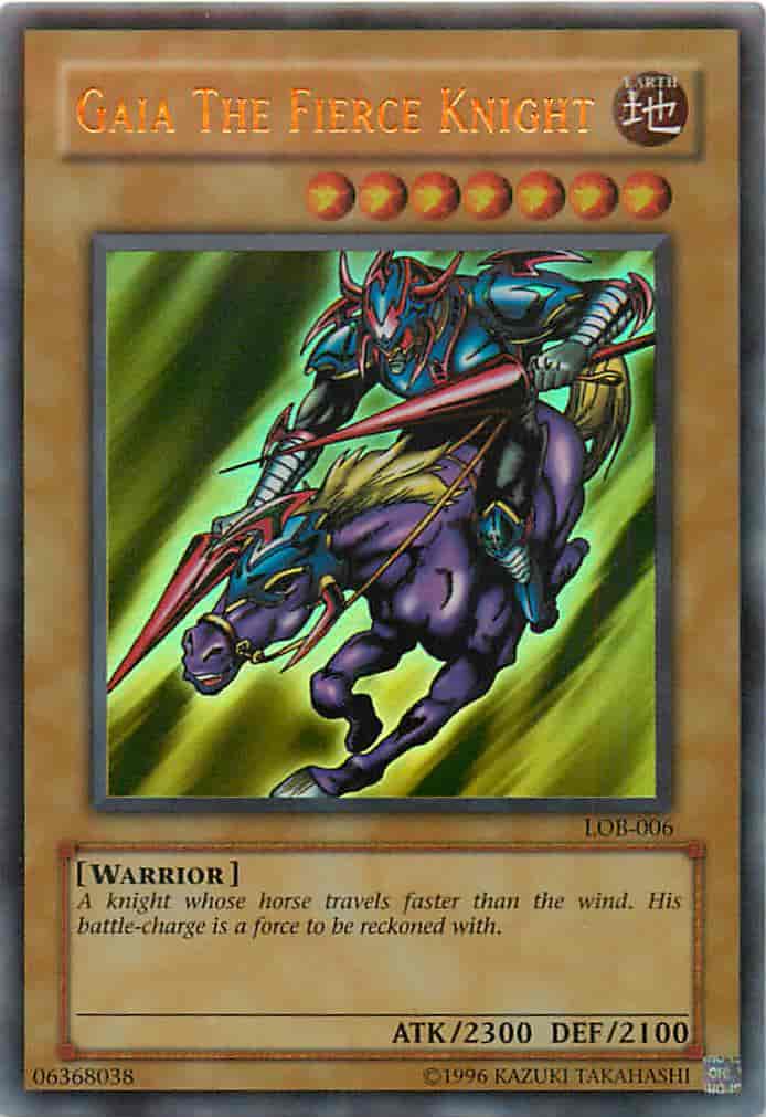 遊戯王】 暗黒騎士ガイア アジア版 unlimited LOB-006 ウルトラ