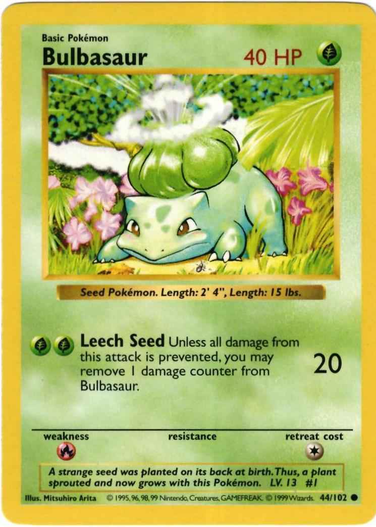 ポケモンカード】 フシギダネ LV.13 英語版 (シャドーレス) C | トレカ