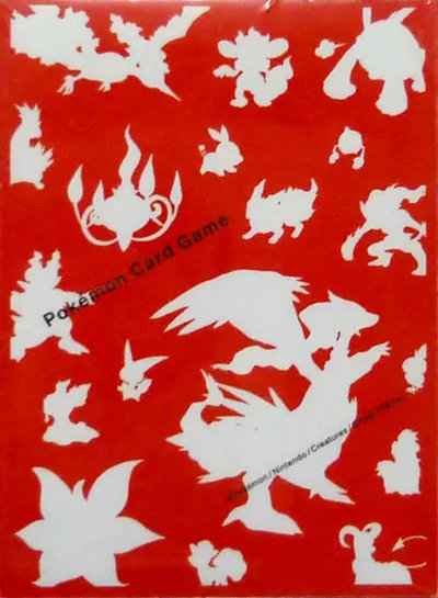 ポケモンカード】 デッキシールド 炎タイプ シルエット 32枚入り 未