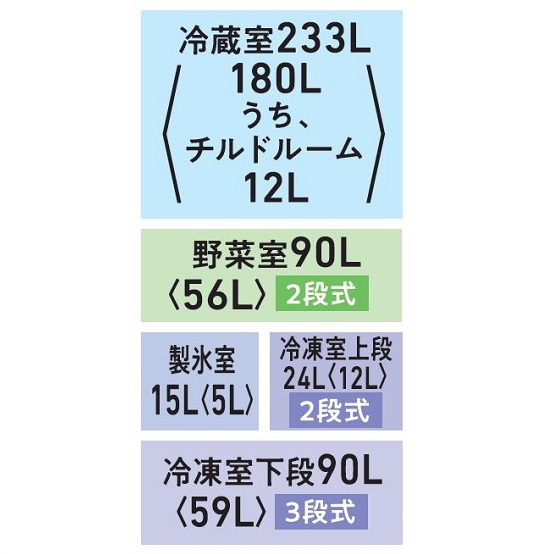 GR-W450GT | 冷蔵庫 | 東芝ライフスタイル株式会社
