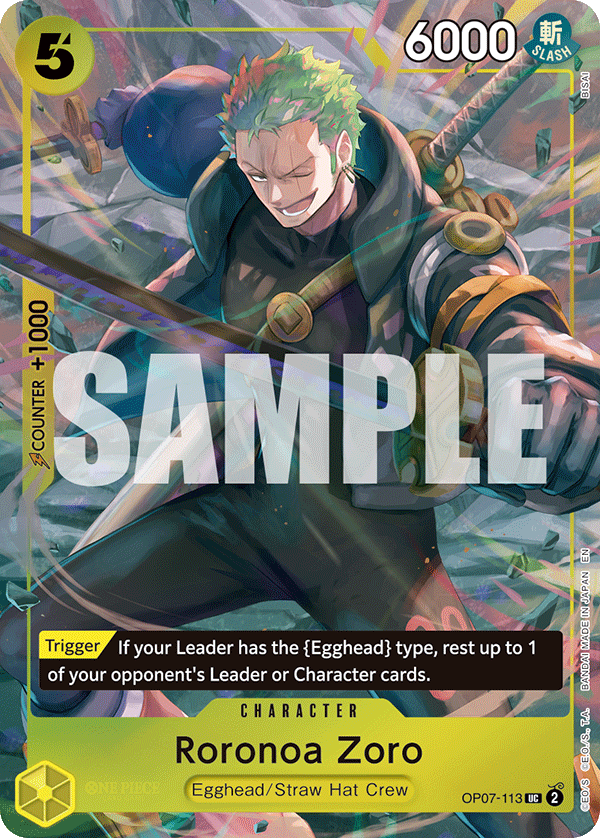 ロロノア・ゾロ 【英語版】【Illustration Box Vol.3】【黄】【OP07
