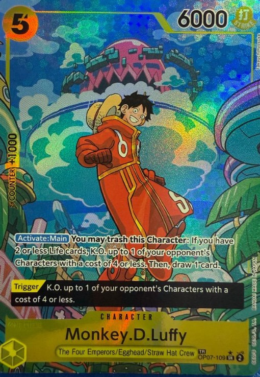 モンキー・D・ルフィ 【英語版】【パラレル】【SR】【トレジャーレア