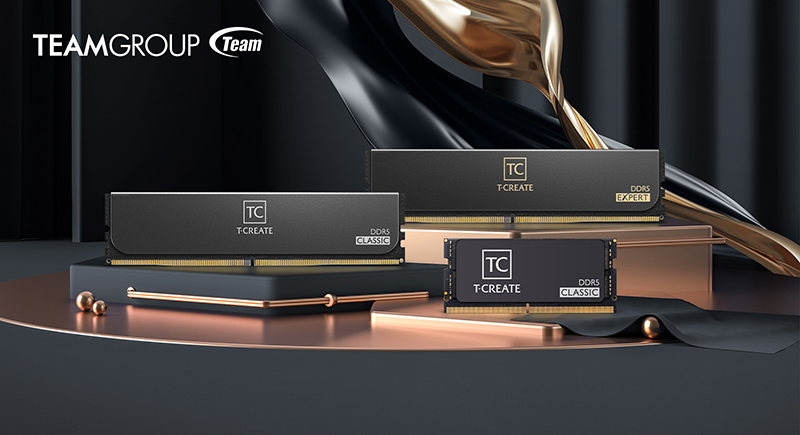 TEAMGROUPは、T-CREATE EXPERT及びCLASSIC DDR5 デスクトップメモリー