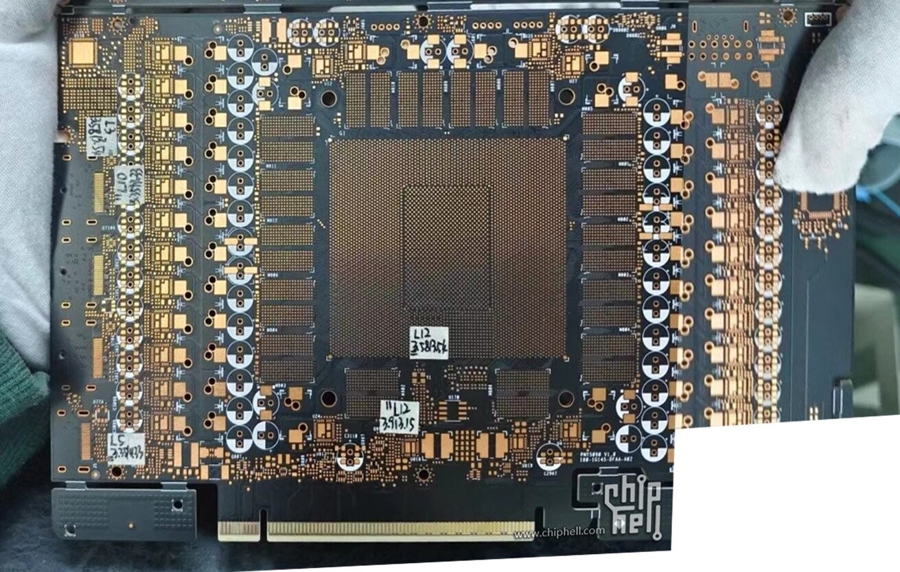 NVIDIA GeForce RTX 5090 PCB Pictured, Massive GPU Die and 16-Chip