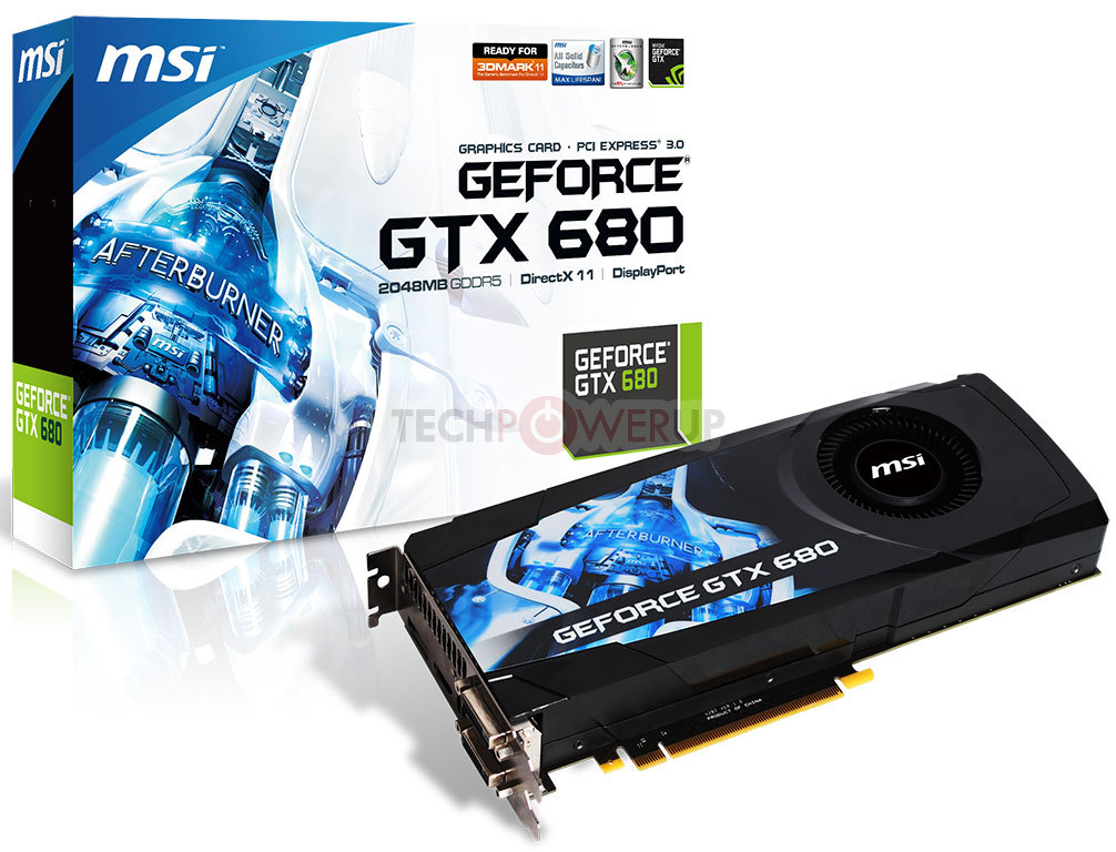 MSI Introduces its GeForce GTX 680 Graphics Card | TechPowerUp