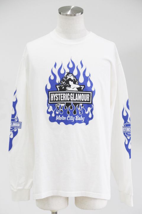 HYSTERIC GLAMOUR - MOTOR CITY BABY Tシャツ / ホワイト | Tempt