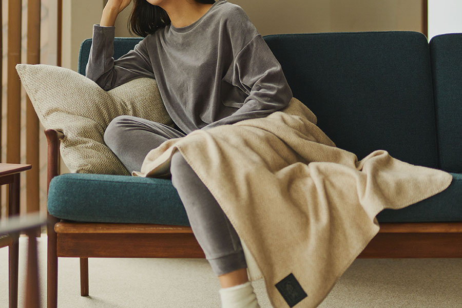 オーガニックコットンのブランケット: ｜オーガニックコットンタオル