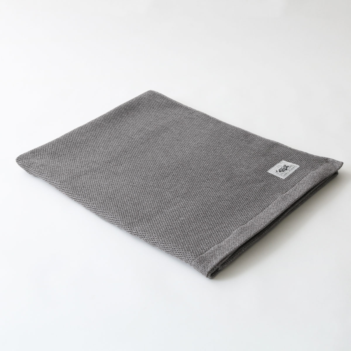 ヘザーワッフルタオルケット(FREE チャコールグレー): ベッドリネン