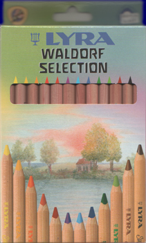 LYRAスーパーファルビー色えんぴつ 軸白木ヴァルドルフ12色セット[教材