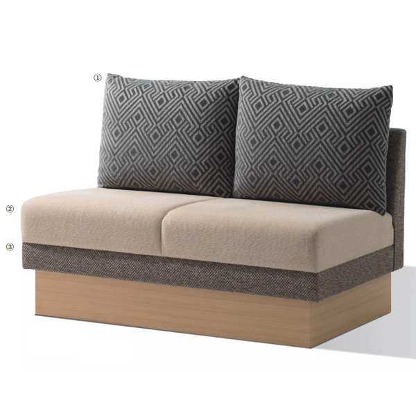 ネイシアソファⅡ ロビーソファ KAWAJUN｜店舗家具ピースワーク