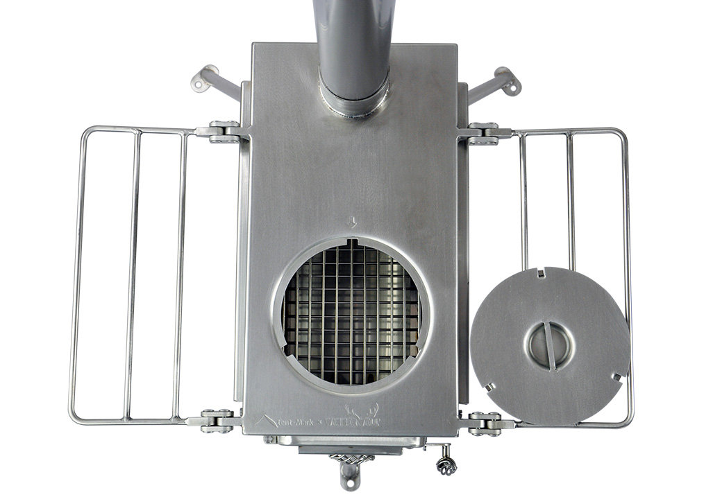 ウッドストーブサイドヴューMサイズ ケース付き2点セット｜tent-Mark