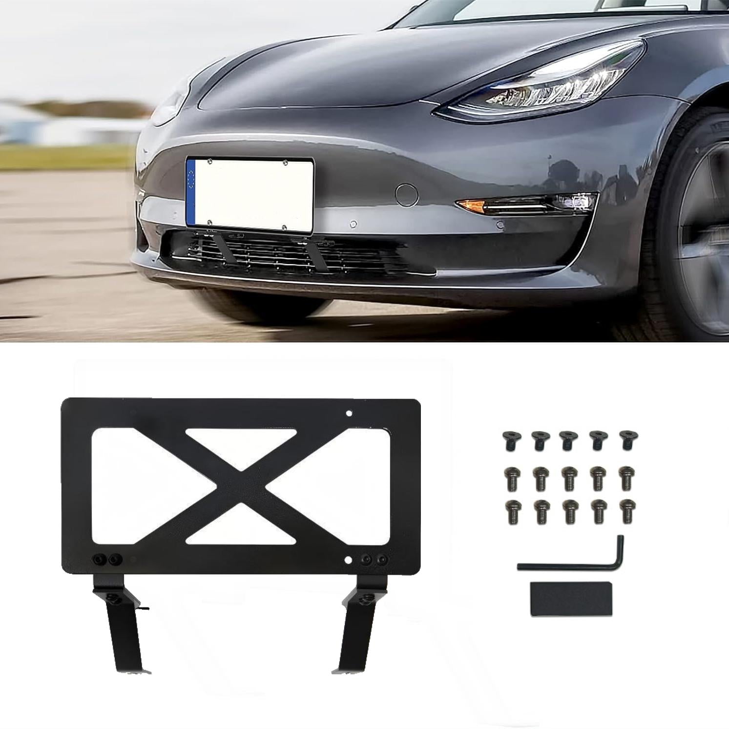 テスラ モデル3/Y用 米国標準フロントナンバープレートフレーム