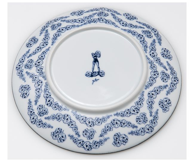 八寸髑髏絵皿 - 横尾忠則オンラインショップ