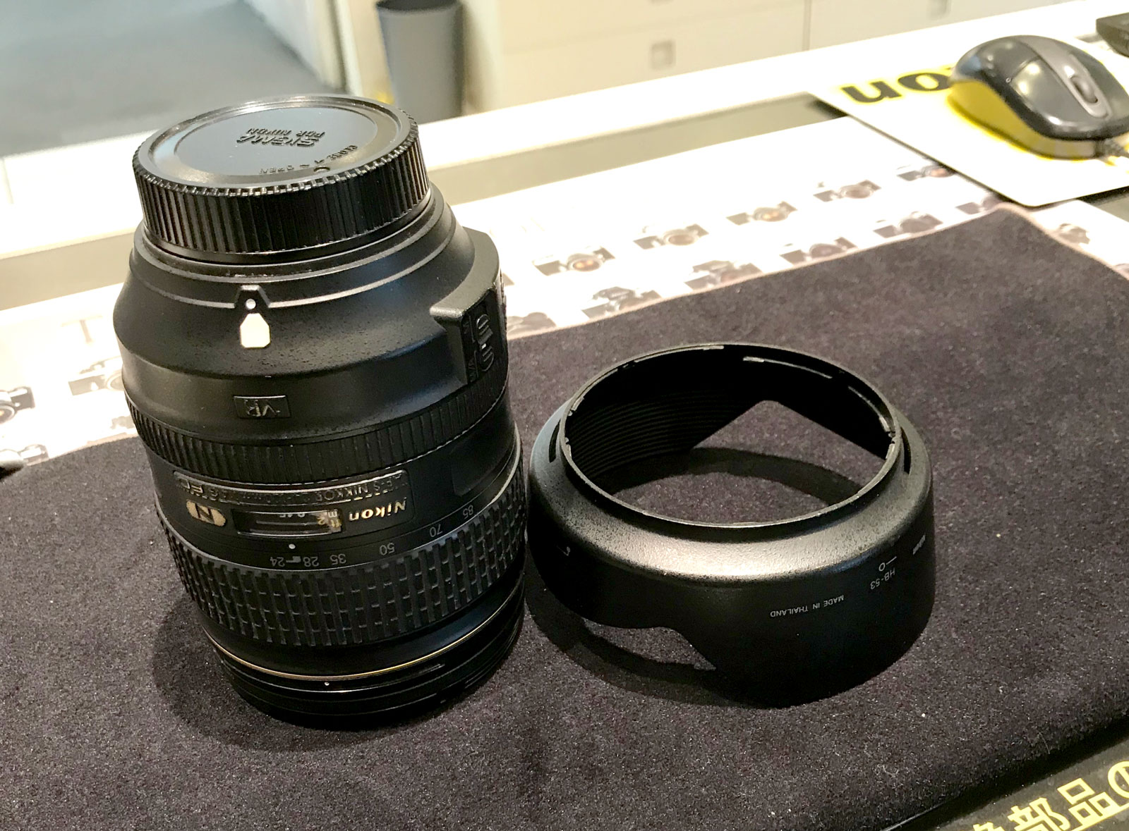 ニコンの標準ズームレンズAF-S NIKKOR 24-120mm f/4G ED VRを修理した