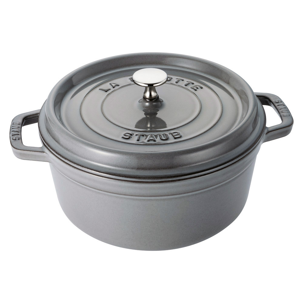 ピコ・ココットラウンド グレー（14cm／16cm／20cm／22cm／24cm