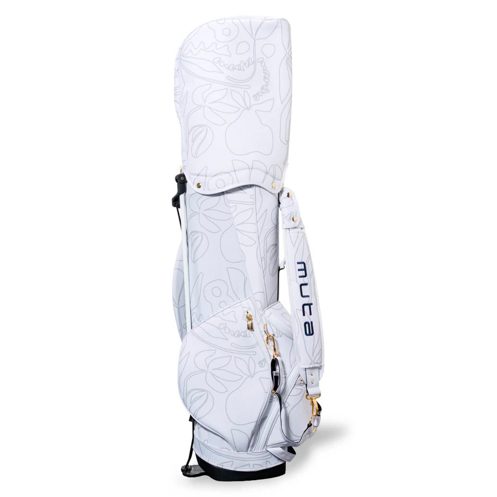 スタンドキャディバッグ＆ヘッドカバーセット（フローラル・ホワイト