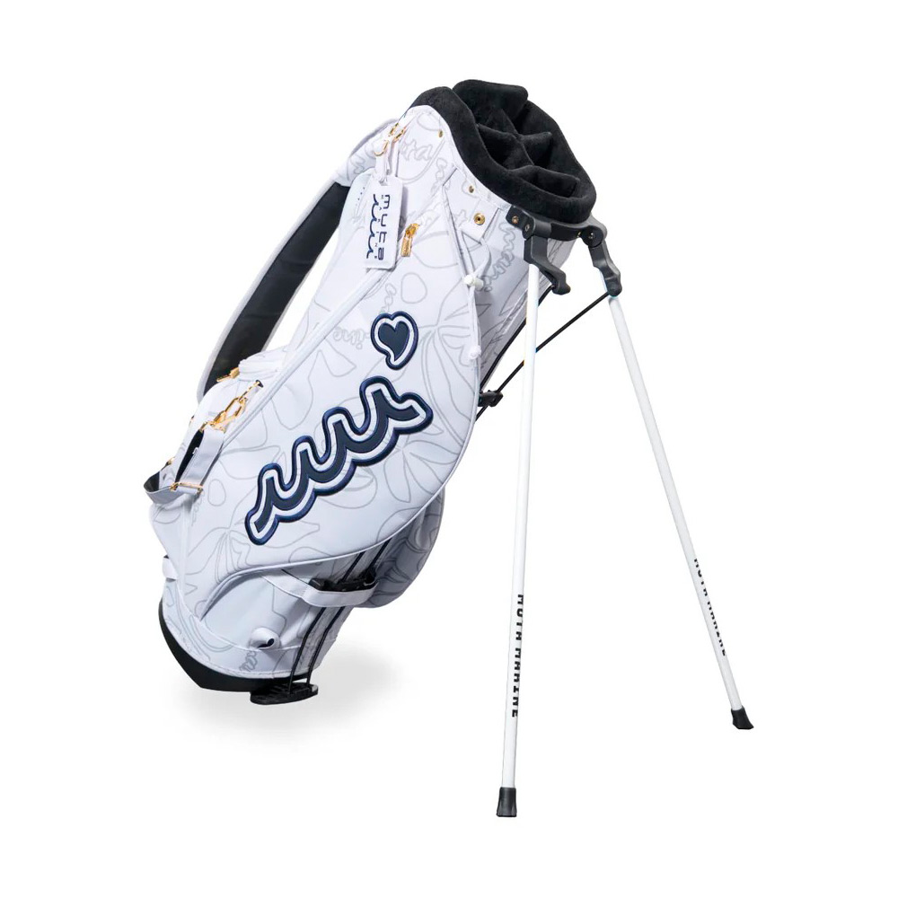 スタンドキャディバッグ＆ヘッドカバーセット（フローラル・ホワイト