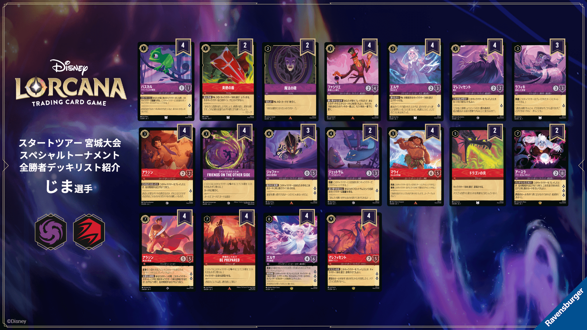 スタートツアー 宮城会場 スペシャルトーナメント」全勝者デッキリスト