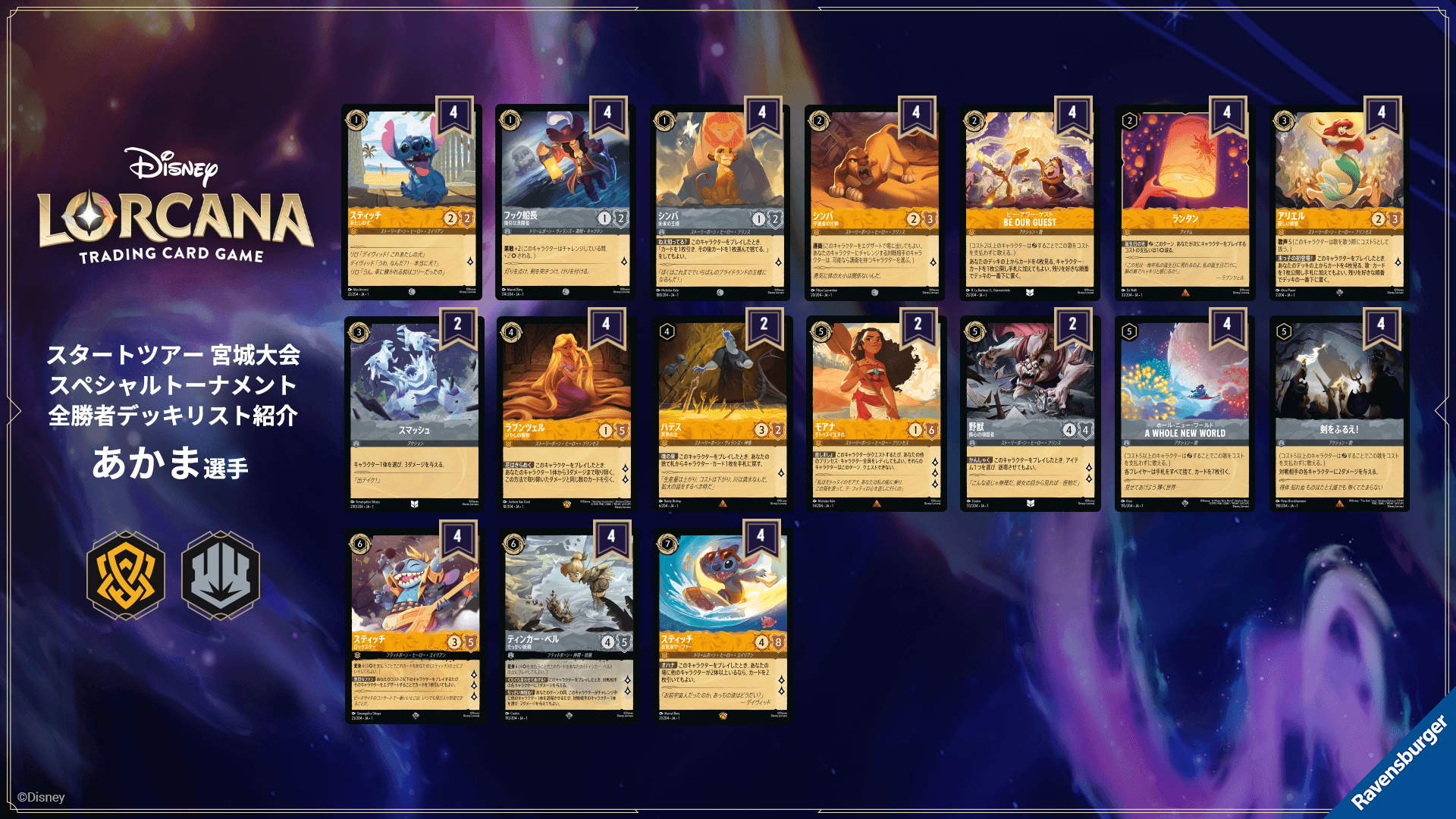 スタートツアー 宮城会場 スペシャルトーナメント」全勝者デッキリスト