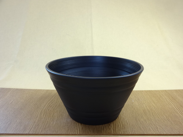 プランター/ポットの販売通販（セラアート平鉢21号(黒)） 株式会社