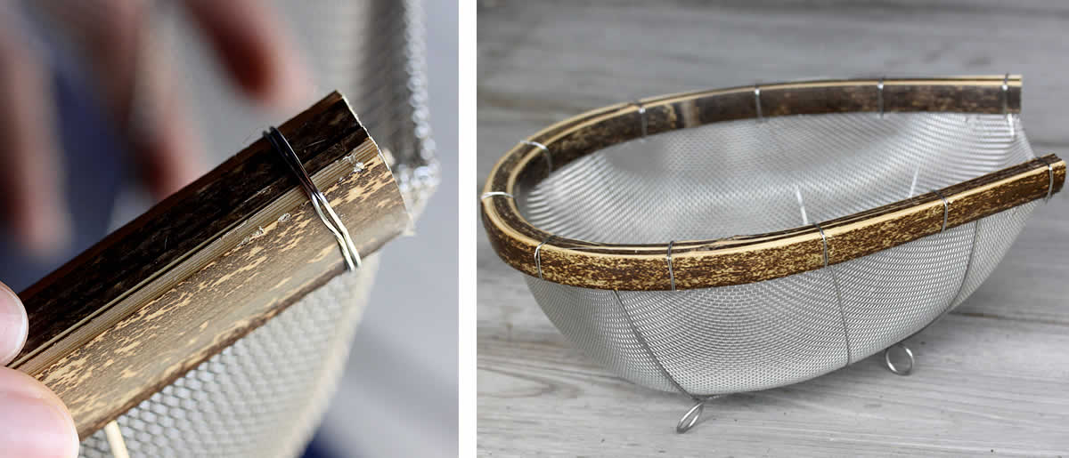 虎竹水切りステンレスザル2個組み | 虎斑竹専門店 竹虎