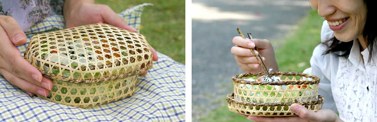 虎竹六ツ目弁当箱 | 虎斑竹専門店 竹虎