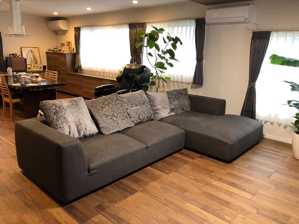 東京都F様邸／LA カウチソファ W3300【匠ソファ】