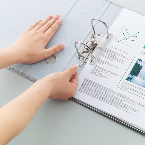 たのめーる】ライオン事務器 AZファイル A4タテ 2穴 470枚収容 背幅