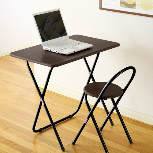 たのめーる】ナカバヤシ 折りたたみデスク&チェア 幅800×奥行500mm