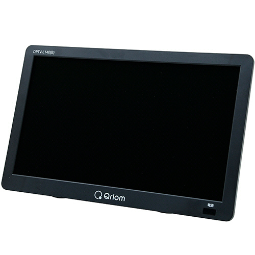たのめーる】YAMAZEN Qriom 14型ポータブルTV ブラック DPTV-L140(B) 1