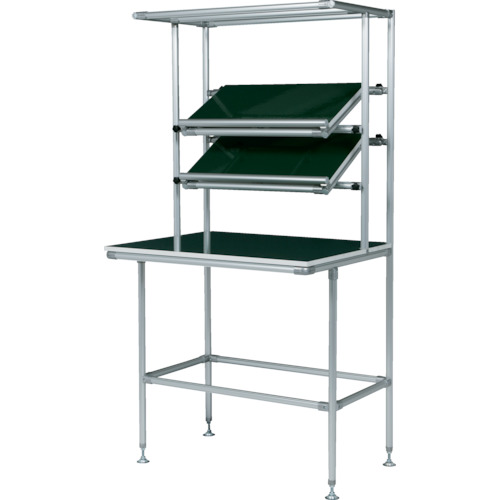 たのめーる】SUS セル生産作業台傾斜棚付 棚板・作業ボードあり