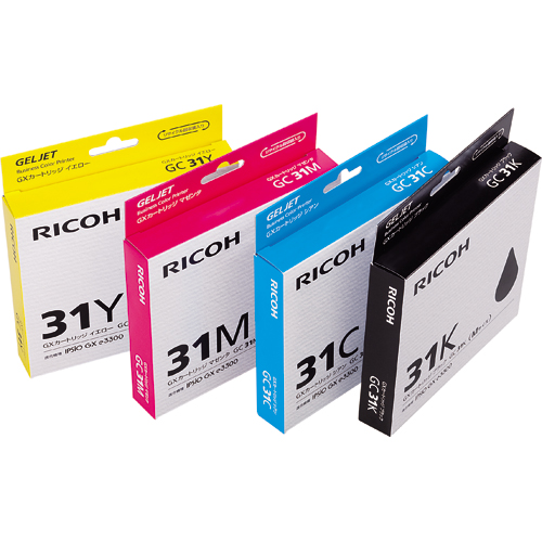 RICOH 31CH 31KH 31MH トナーカートリッジ 5個セット 楽天市場】【顔料