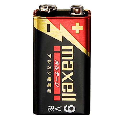たのめーる】マクセル アルカリ乾電池 ボルテージ 9V形 6LF22(T) 1B 1