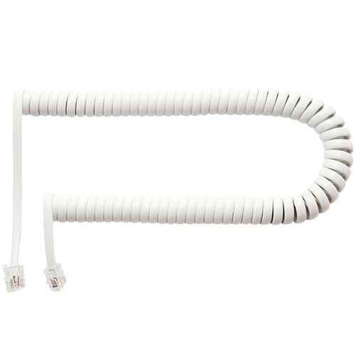 たのめーる】ナカバヤシ MCO(ミヨシ) 4極4芯 電話受話器用カールコード