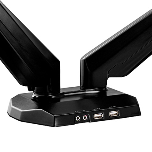 たのめーる】アイオーデータ モニターアーム(デュアル) ブラック DA