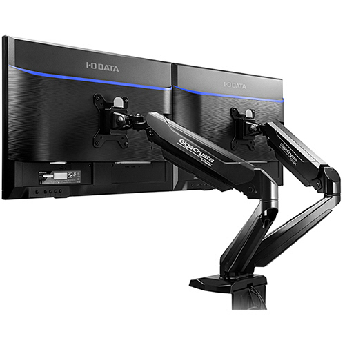 たのめーる】アイオーデータ モニターアーム(デュアル) ブラック DA