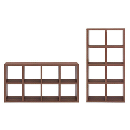 たのめーる】フナモコ オープンシェルフ フリーダム 両面シェルフ 3×4