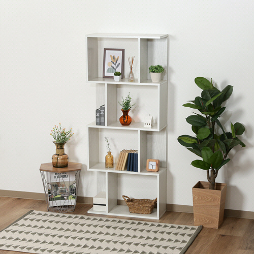 たのめーる】不二貿易 S型ディスプレイラック 4段 幅590×奥行240×高さ